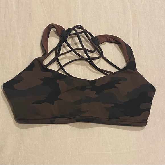 lululemon athletica Other - Size 6 Lululemon Free to be Wild Bra - brown camo